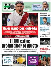 Portada de Diario Hoy (Argentina)
