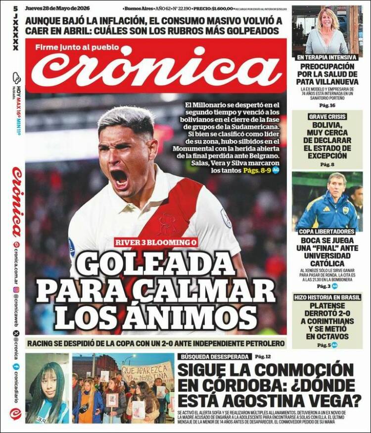 Portada de La Voz del Chaco (Argentina)