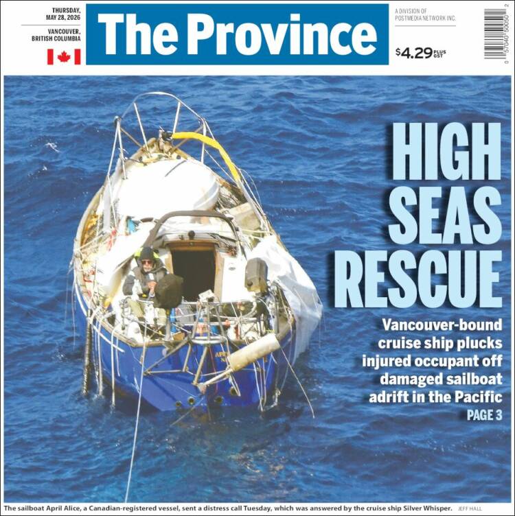 Portada de The Province (Canad&aacute;)