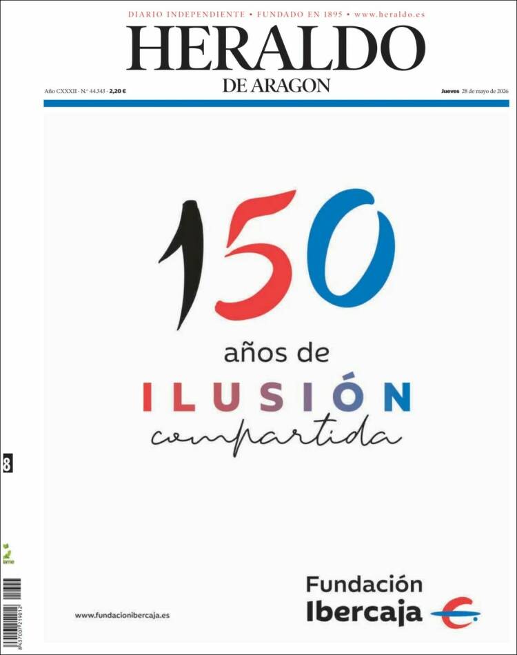Portada de Heraldo de Aragón (Espa&ntilde;a)