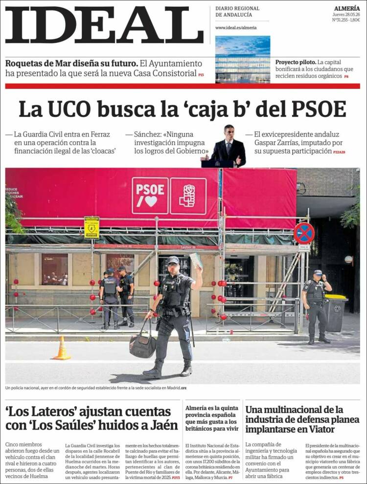 Portada de Ideal Almeria (Espa&ntilde;a)