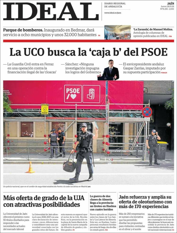 Portada de El Ideal de Jaén (Espa&ntilde;a)
