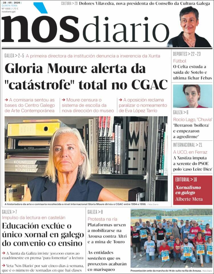 Portada de Nòs Diario (Espa&ntilde;a)