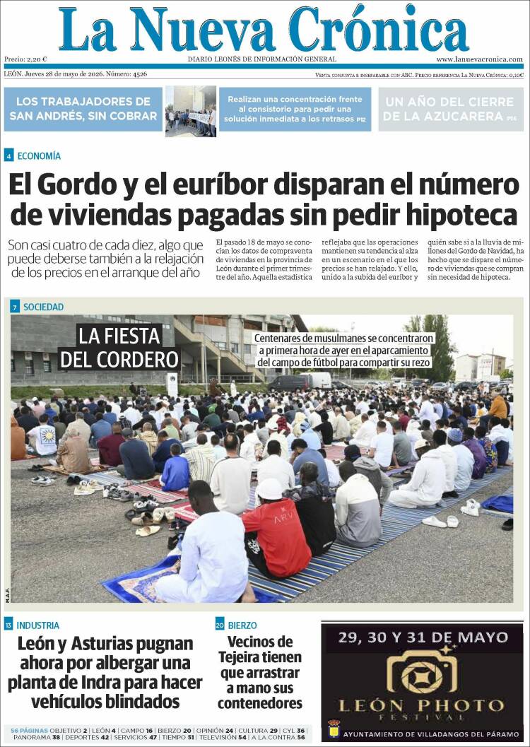 Portada de La Nueva Crónica (Espa&ntilde;a)