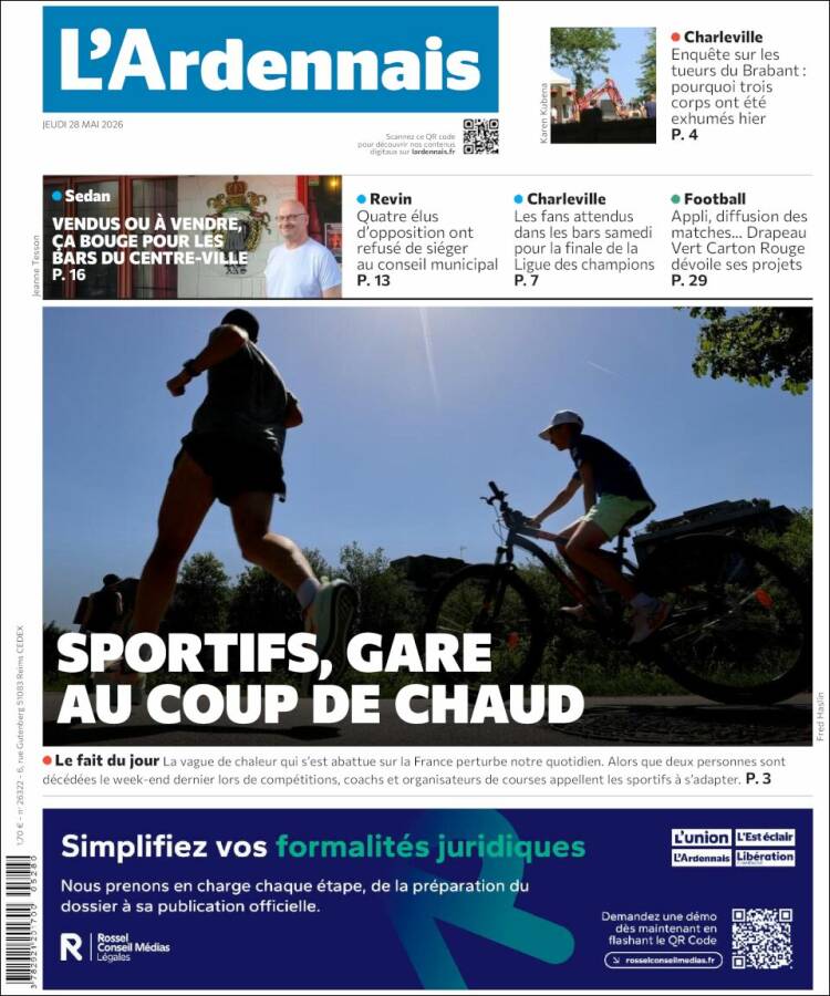 Portada de L'Ardenais (Francia)