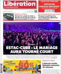 Portada de Libération Champagne (Francia)