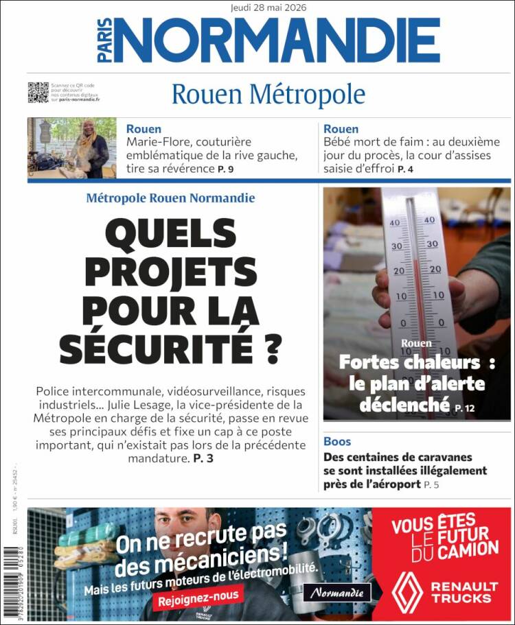 Portada de Paris Normandie (Francia)
