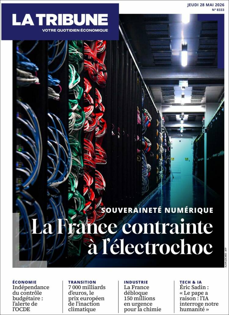 Portada de La Tribune (Francia)