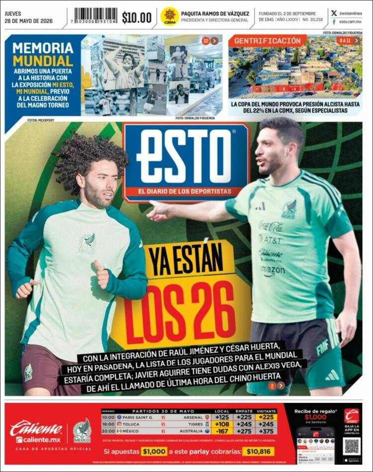 Portada de Esto (M&eacute;xico)