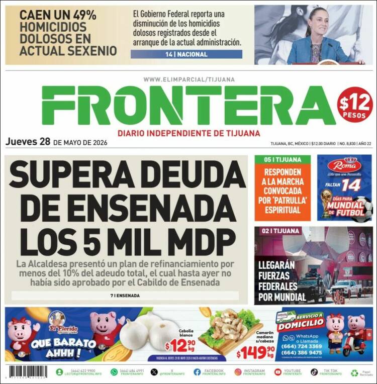Portada de Frontera (M&eacute;xico)