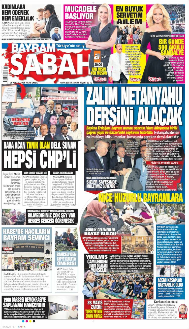 Portada de Sabah (Turqu&iacute;a)