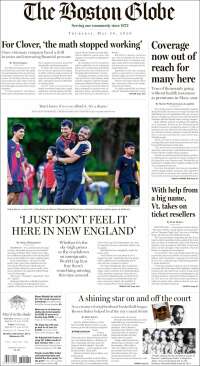 Portada de Boston Globe (USA)