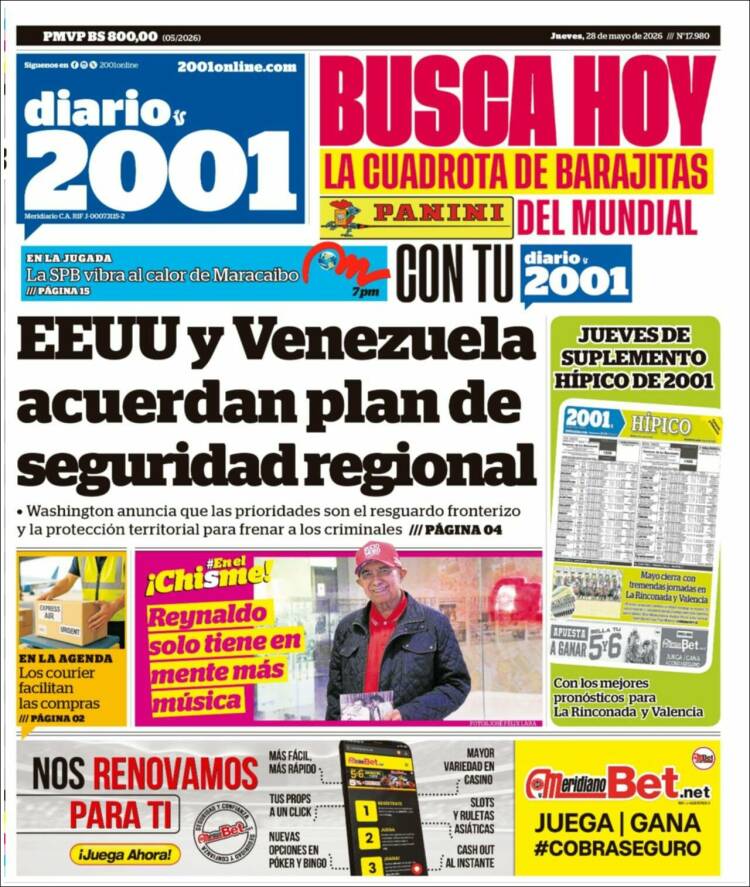 Portada de 2001 - Dosmiluno (Venezuela)