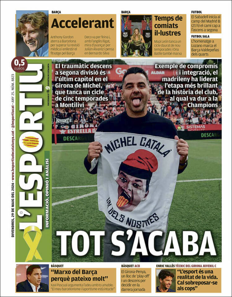 Portada de L'Esportiu (Espa&ntilde;a)