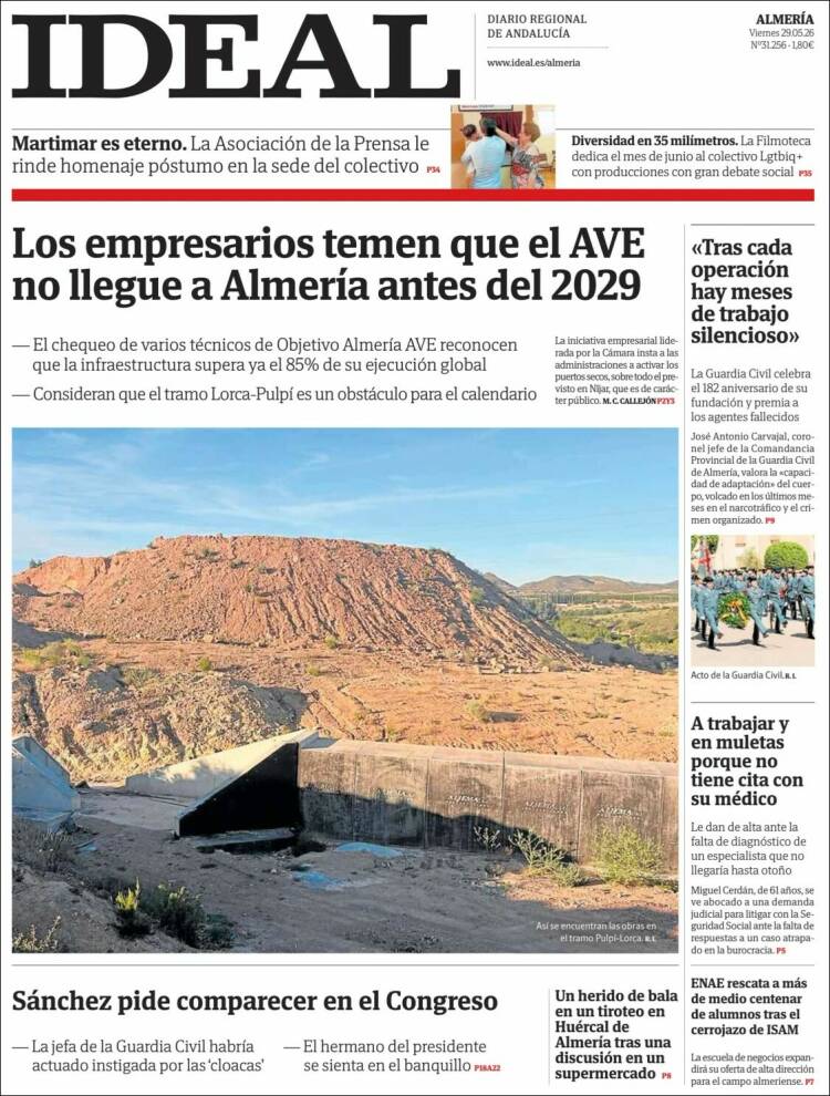 Portada de Ideal Almeria (Espa&ntilde;a)