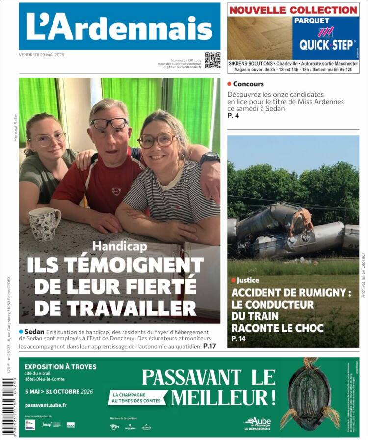 Portada de L'Ardenais (Francia)