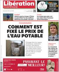 Portada de Libération Champagne (Francia)
