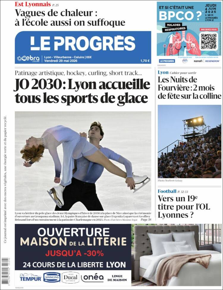Portada de Progres de Fecamp (Francia)