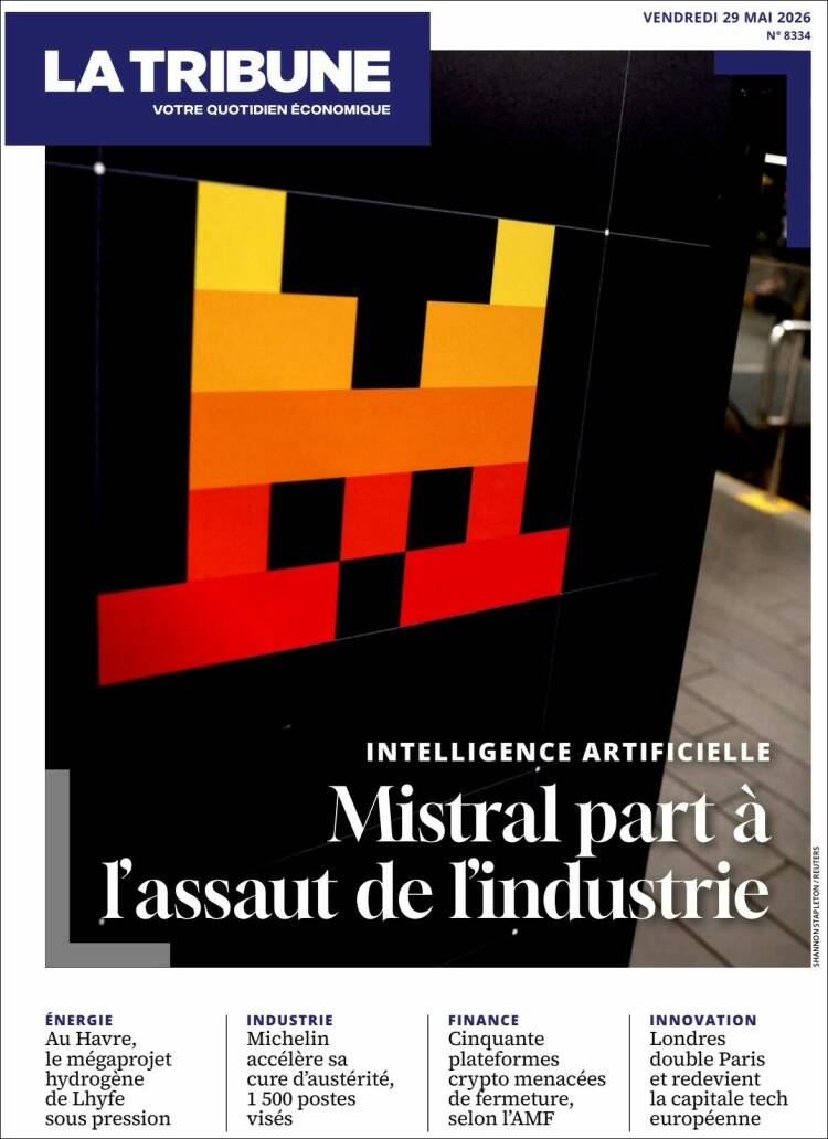 Portada de La Tribune (Francia)