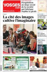 Portada de Vosges Matin (Francia)