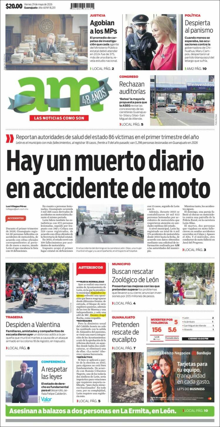 Portada de Al Día A.M. (M&eacute;xico)