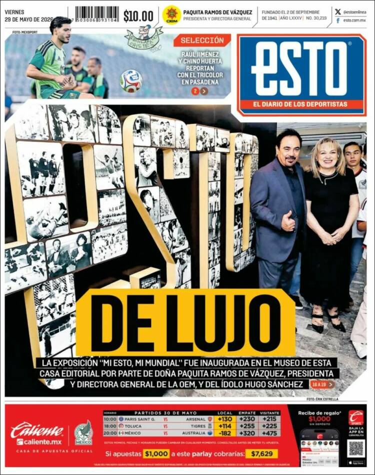 Portada de Esto (M&eacute;xico)