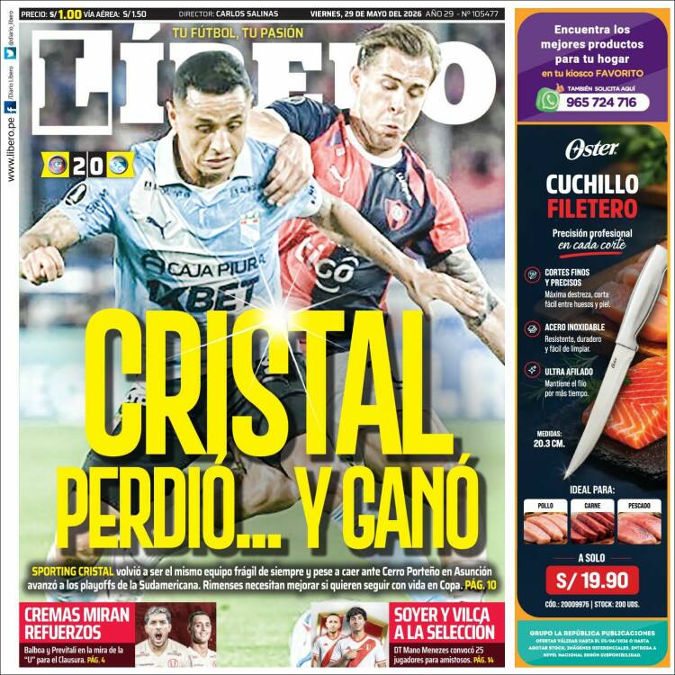 Portada de Líbero (Per&uacute;)