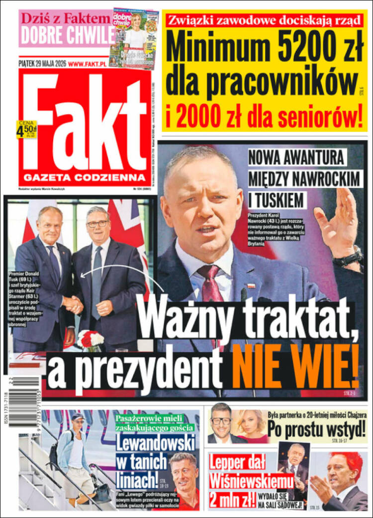 Portada de Fakt (Polonia)