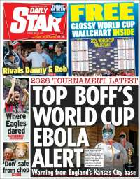 Portada de Daily Star (Reino Unido)