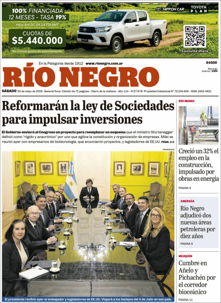 Portada de Rio Negro (Argentina)