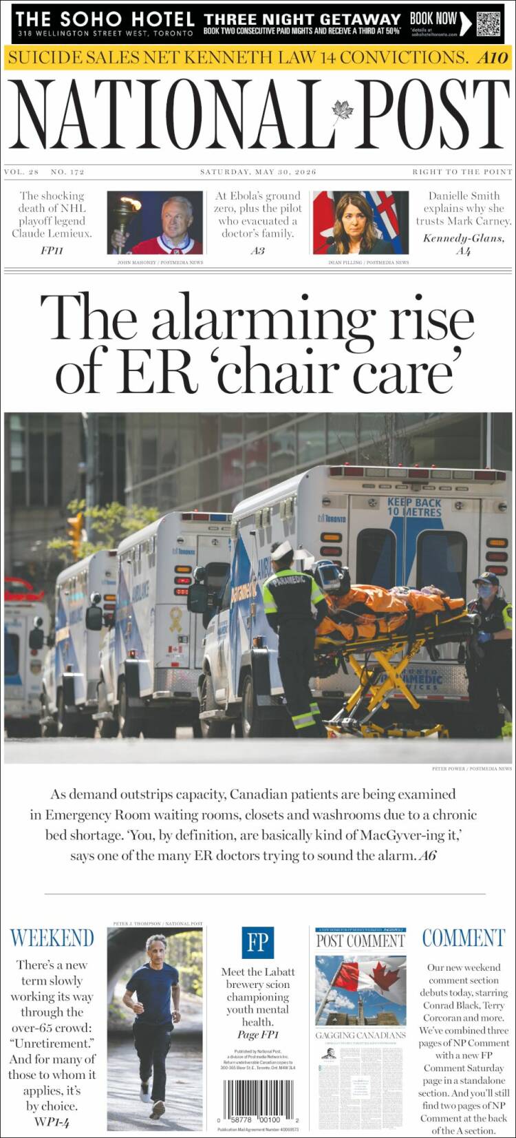 Portada de The National Post (Canad&aacute;)