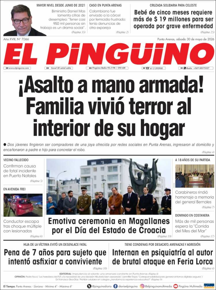Portada de El Pingüino (Chile)