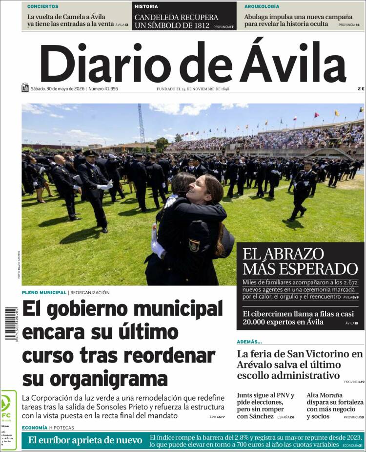Portada de Diario de Ávila (Espa&ntilde;a)