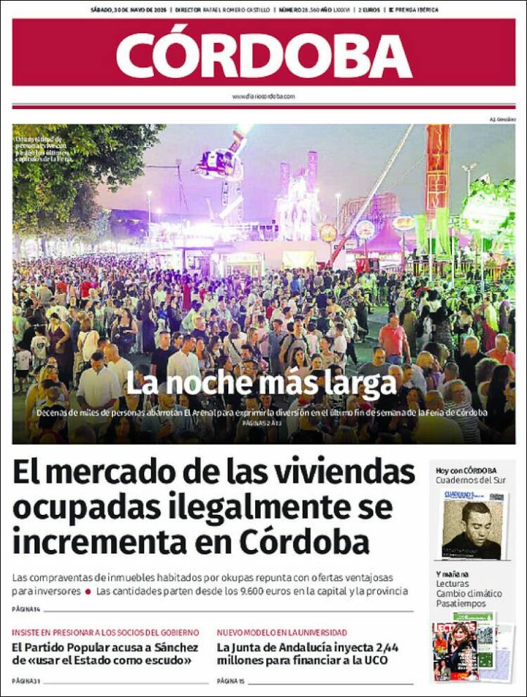 Portada de Diario de Córdoba (Espa&ntilde;a)