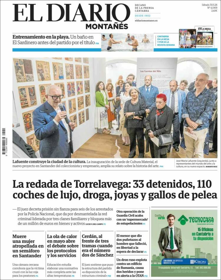 Portada de El Diario Montañés (Espa&ntilde;a)