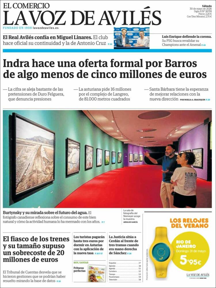 Portada de El Comercio - Avilés (Espa&ntilde;a)