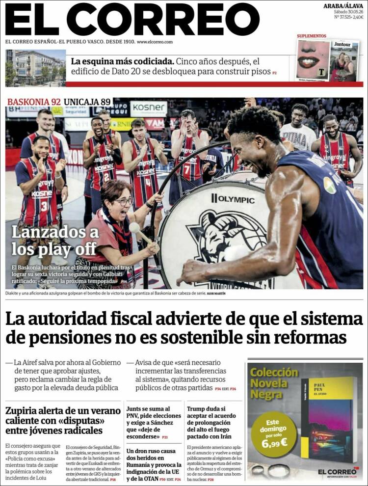 Portada de El Correo - Álava (Espa&ntilde;a)