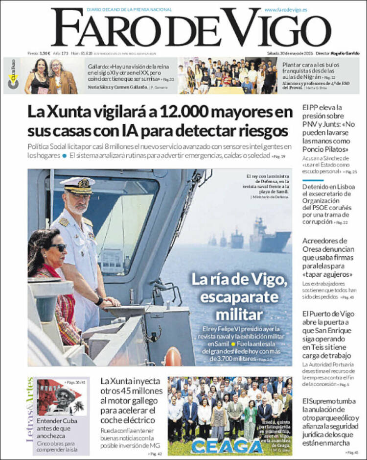 Portada de Faro de Vigo (Espa&ntilde;a)