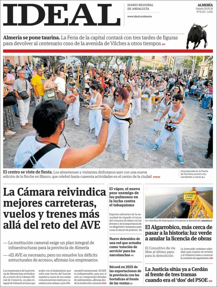 Portada de Ideal Almeria (Espa&ntilde;a)