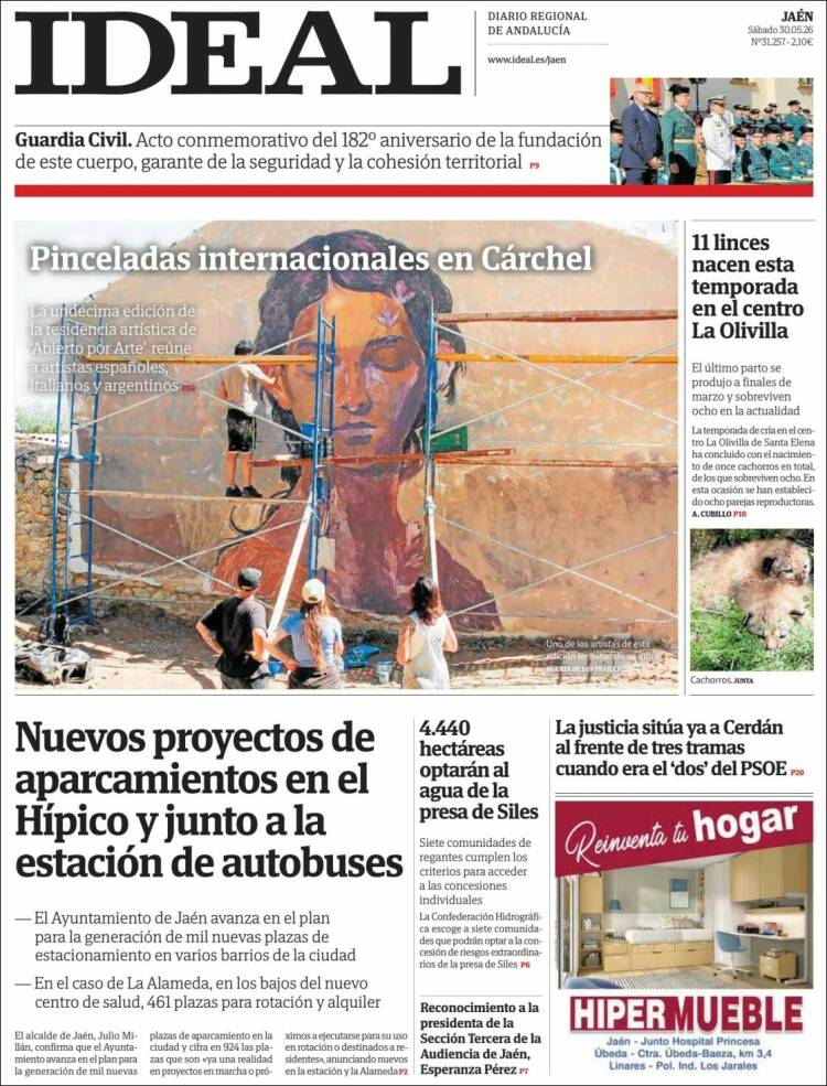 Portada de El Ideal de Jaén (Espa&ntilde;a)