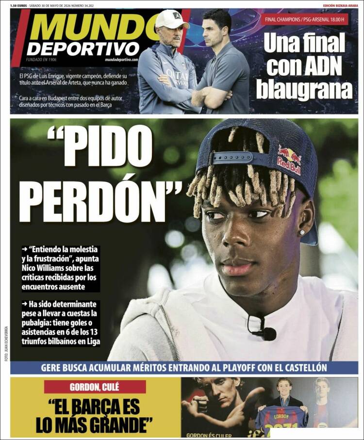 Portada de Mundo Deportivo Bizkaia (Espa&ntilde;a)