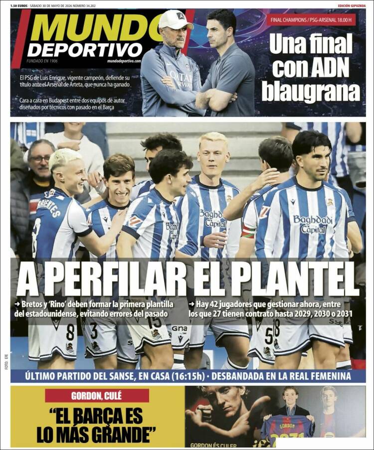 Portada de Mundo Deportivo Gipuzkoa (Espa&ntilde;a)