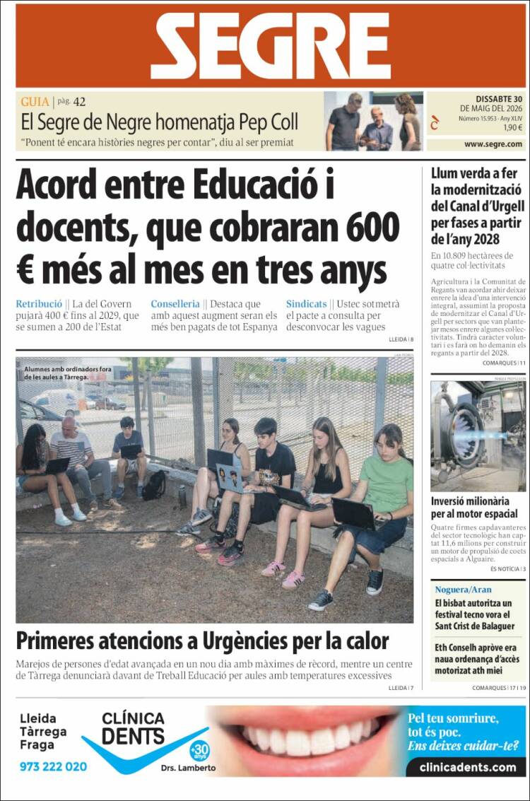 Portada de Segre (Espa&ntilde;a)