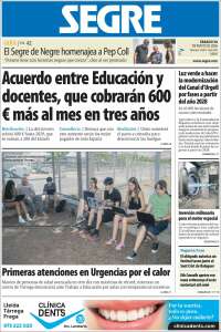 Portada de Segre  (Espa&ntilde;a)