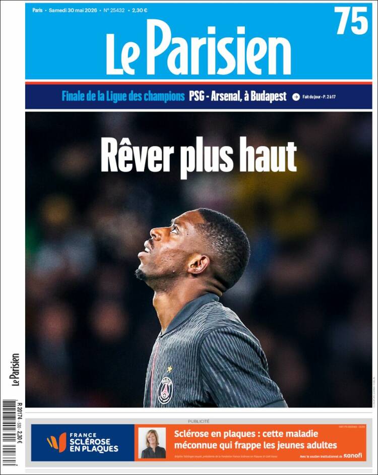 Portada de Le Parisien (Francia)