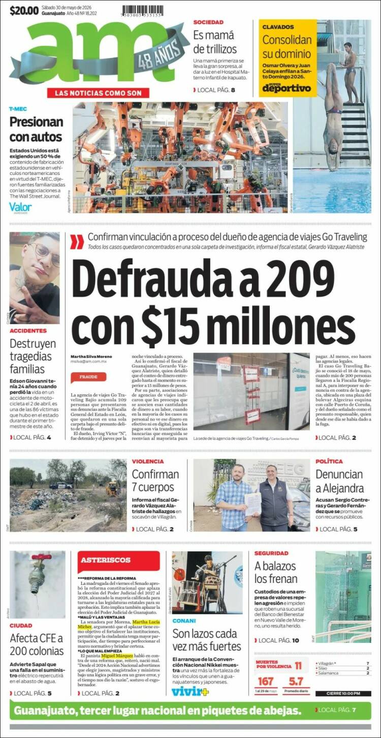 Portada de Al Día A.M. (M&eacute;xico)