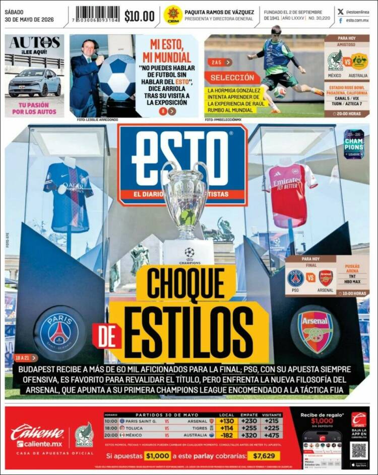 Portada de Esto (M&eacute;xico)