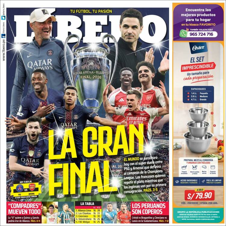 Portada de Líbero (Per&uacute;)