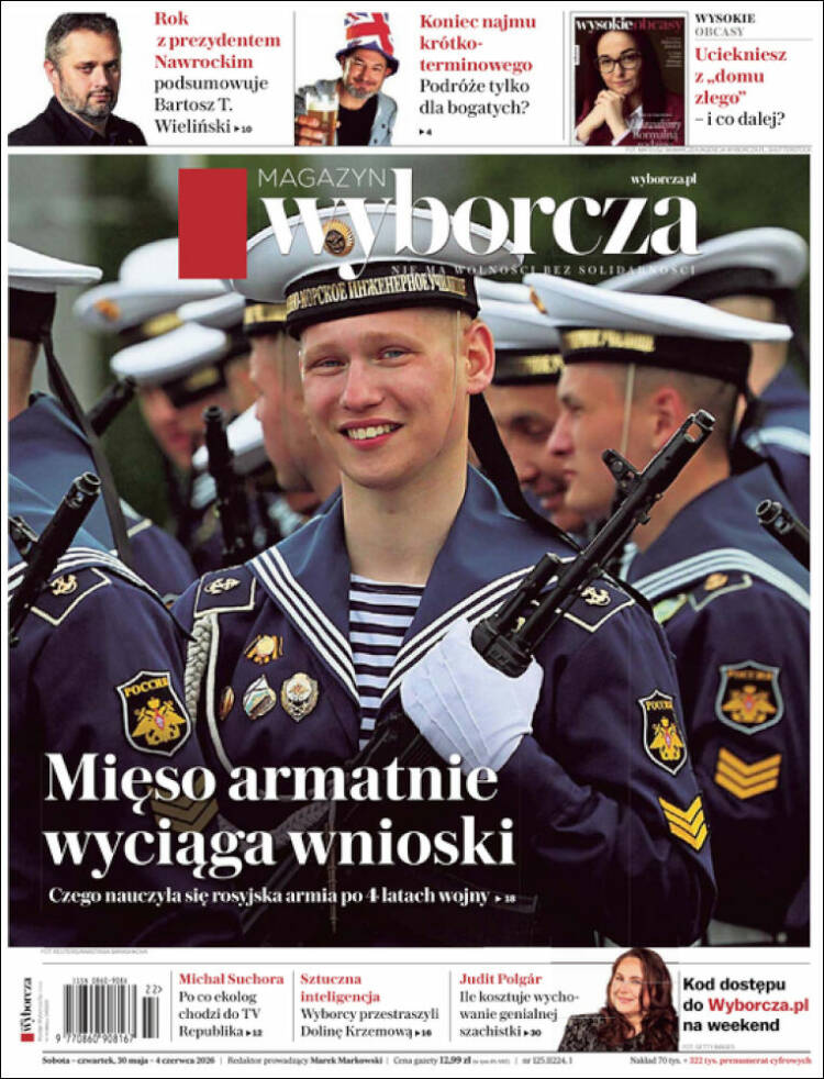 Portada de Gazeta Wyborcza (Polonia)