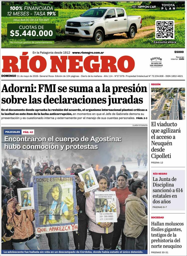 Portada de Rio Negro (Argentina)